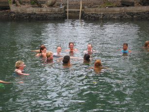 Floating in the warm ponds