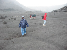 Hiking at Kilauea Iki, in Volcano National Park